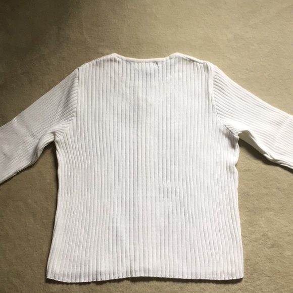 White cotton cardigan - Picture 2 of 2